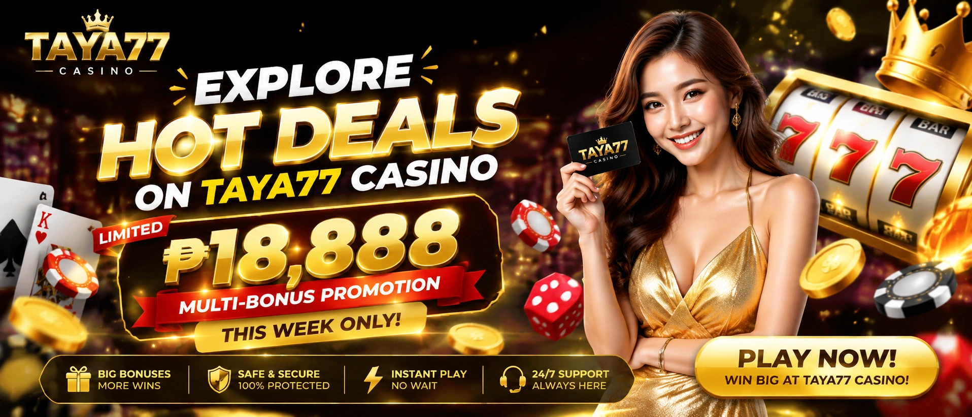 taya77 promotion banner